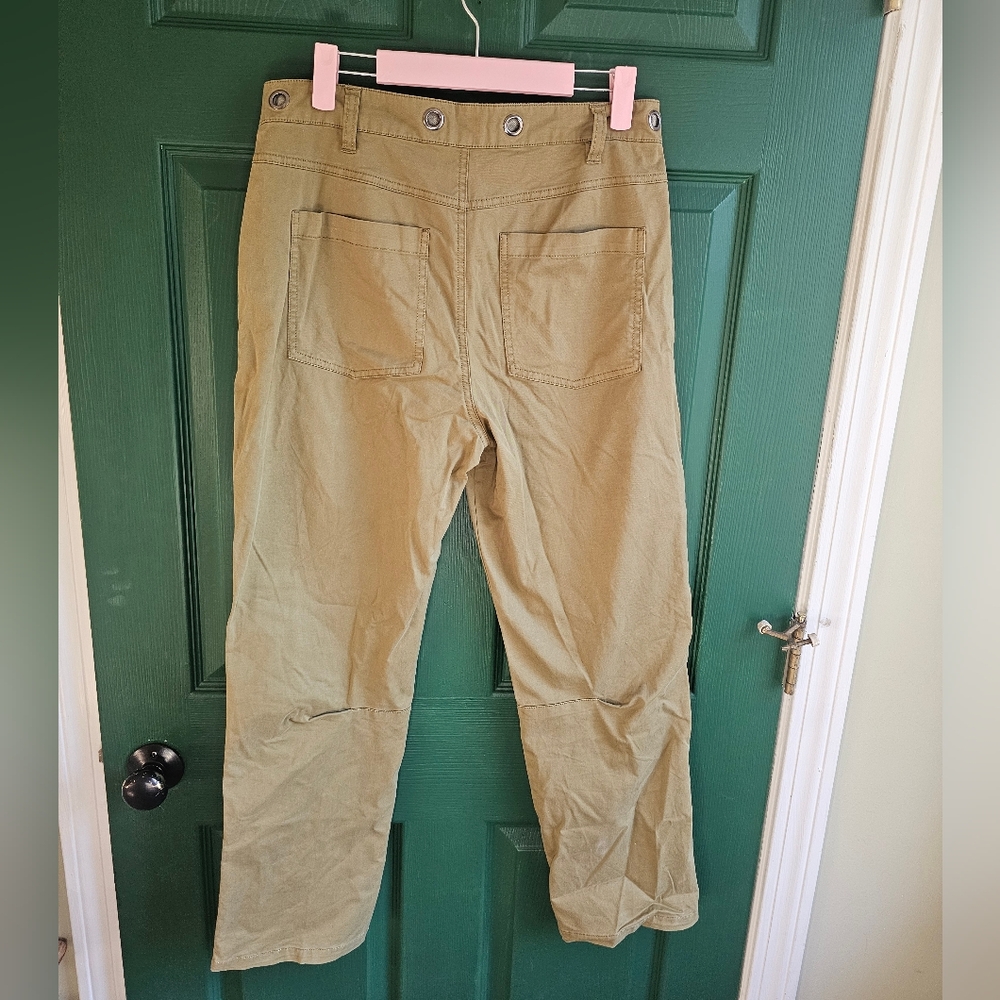 Sundance Olive Embroidered Cargo Pants - Picture 8 of 9